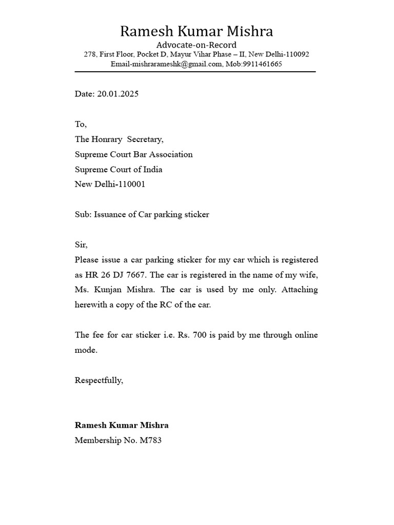 Letter For Car Sticker | PDF