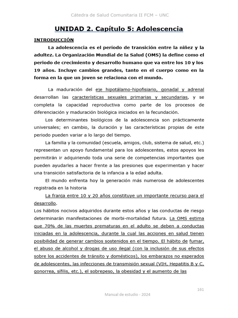 Salud y Riesgos en la Adolescencia | PDF | Adultos | Adolescencia