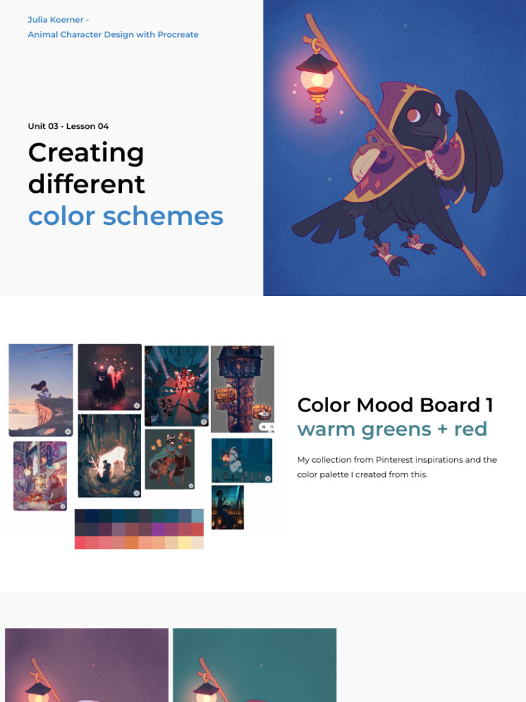 Color Schemes for Character Design | PDF