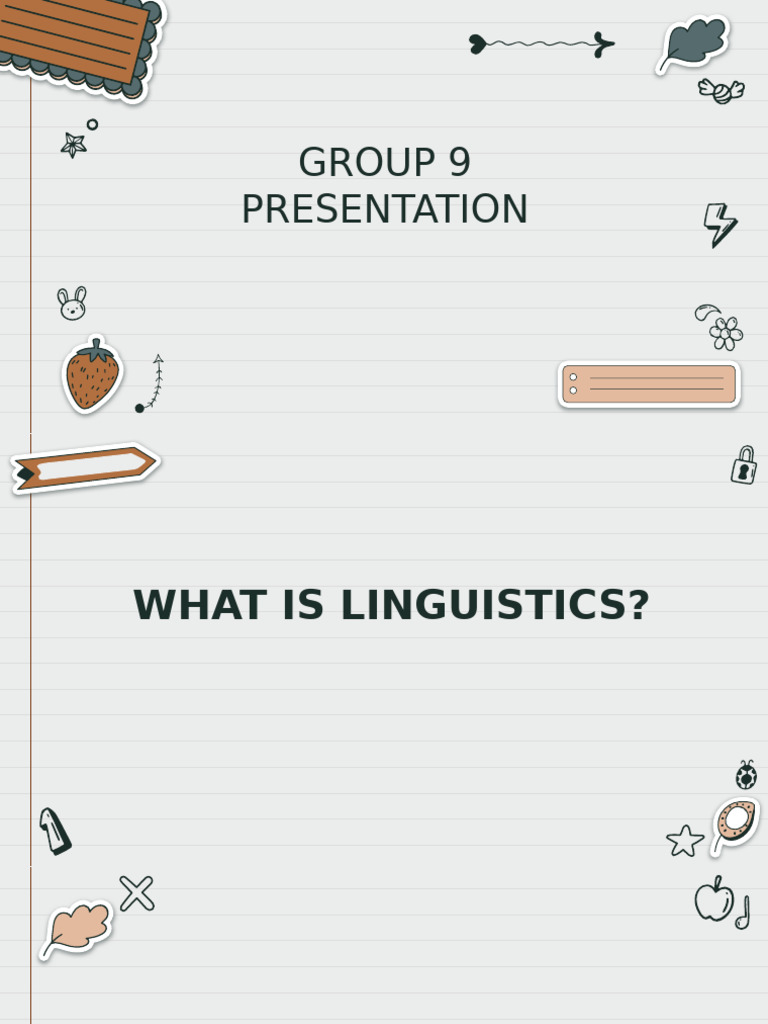 Introduction to Linguistics Overview | PDF | Word | Semantics