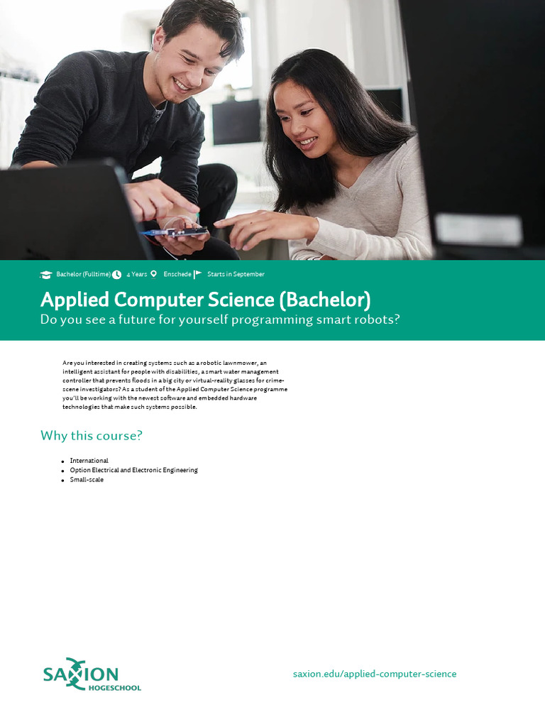 Applied Computer Science Degree | PDF | Embedded System | Computer Science