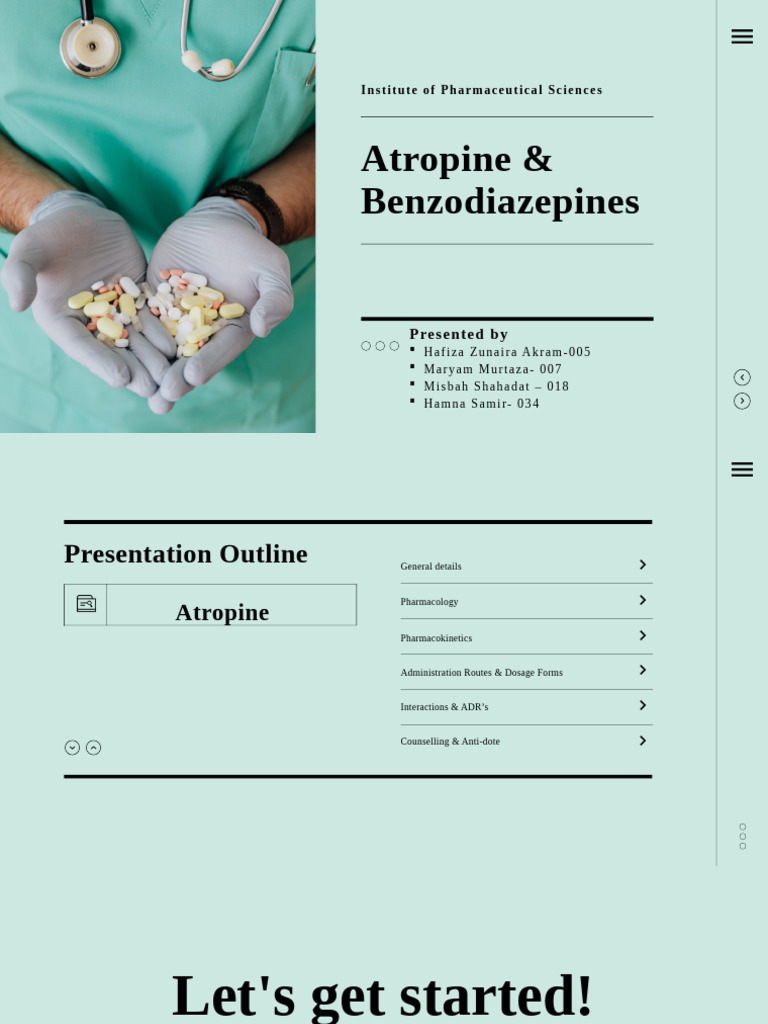 Atropine and Benzodiazepines Overview | PDF | Benzodiazepine | Drugs