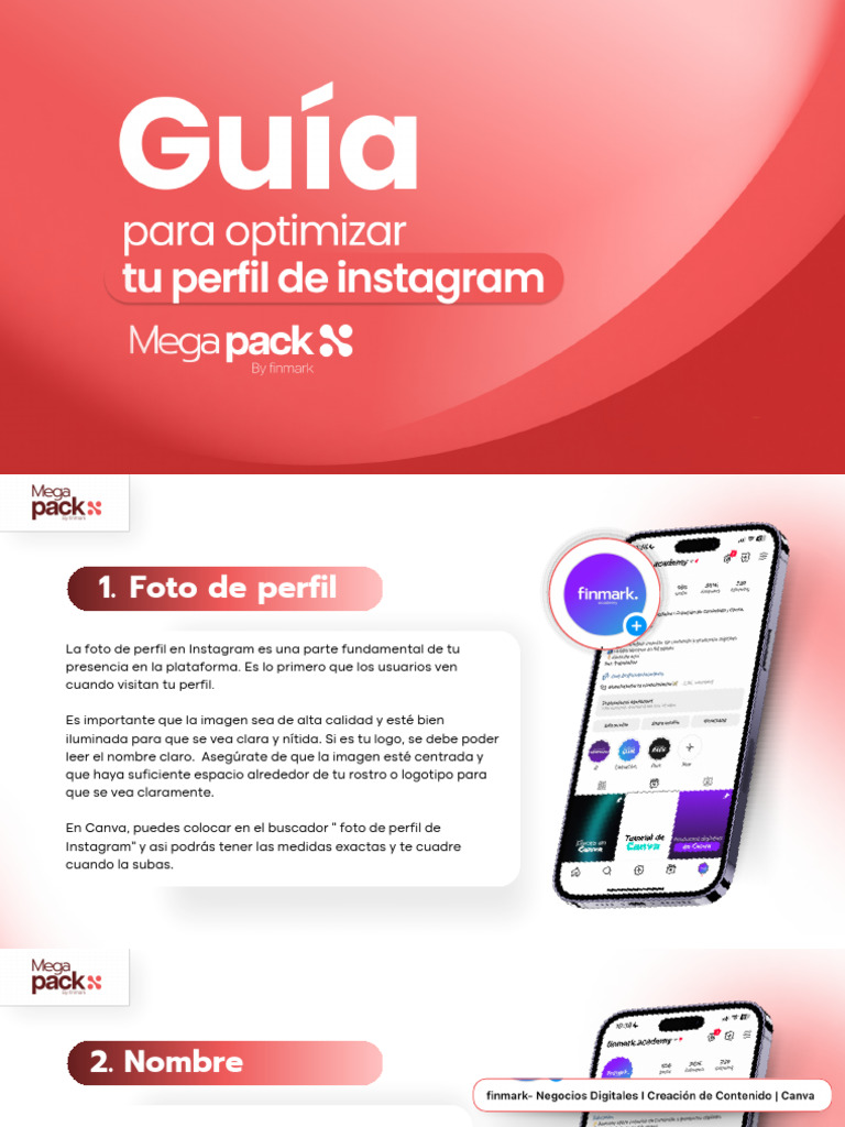 Optimiza tu perfil de Instagram | PDF | Informática | ciberespacio