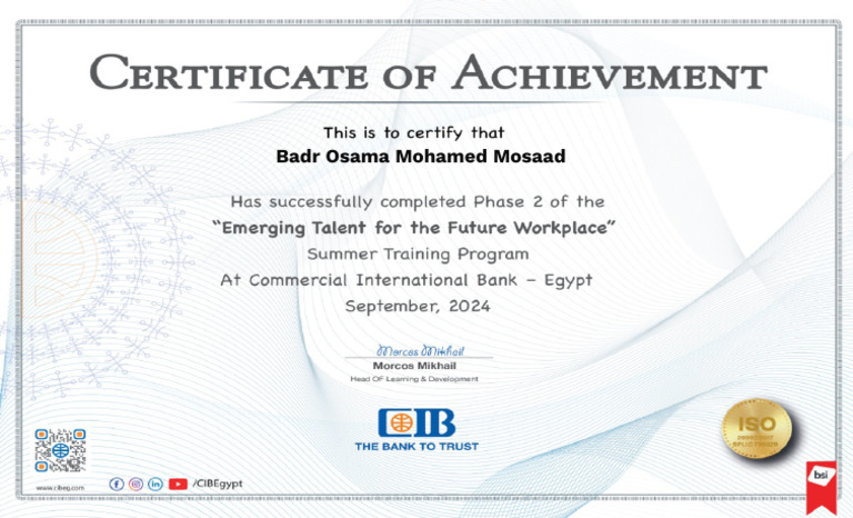 Hr Learning Development Certificate Pdf