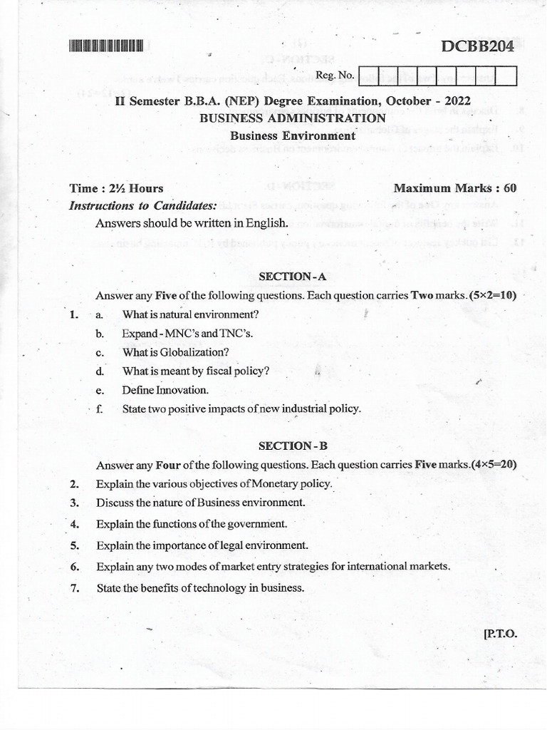 Business Environment Pdf