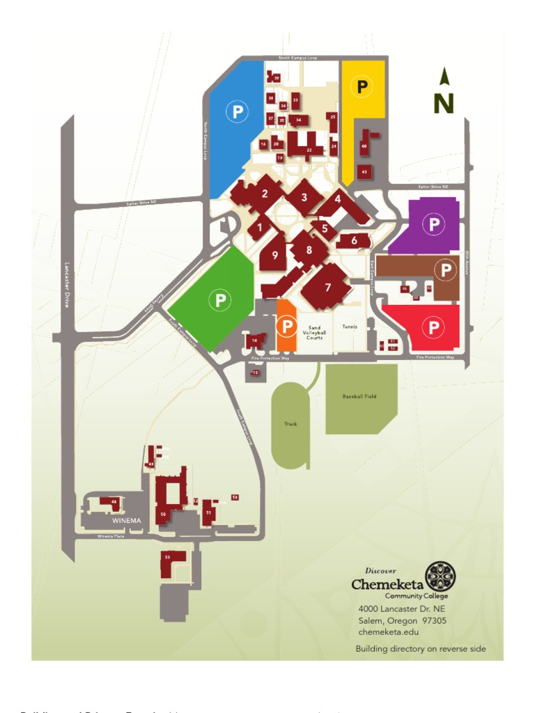 Chemeketa Community College Map Chemeketa Community College Campus Map | Pdf | Classroom | Distance  Education
