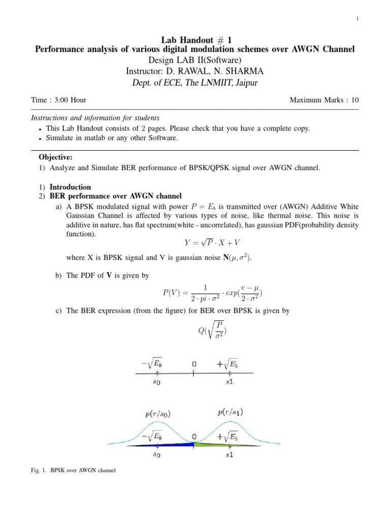 Design Lab II-1 | PDF | Signal To Noise Ratio | Information And ...