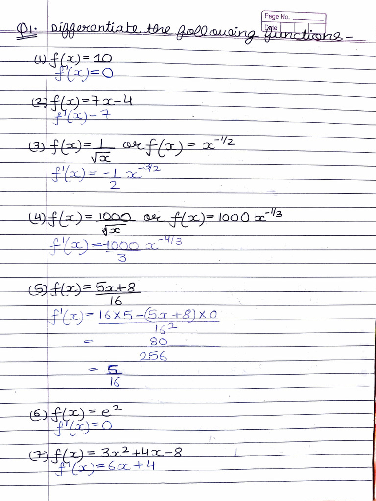 Maths Assignment 1 | PDF