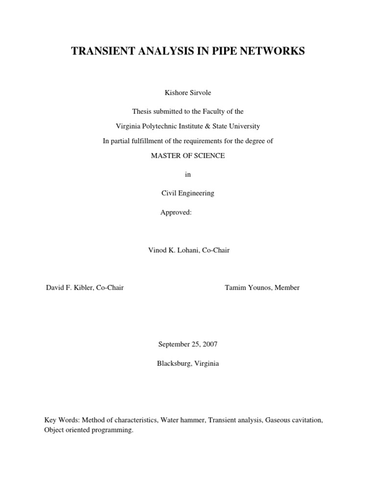 Water hammer thesis 05 picture