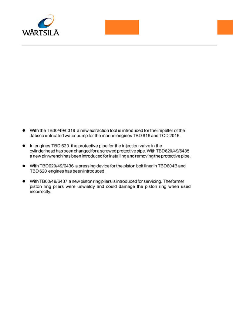 Wärtsilä Engine Spare Parts Notice | PDF | Disclaimer | Legal Liability