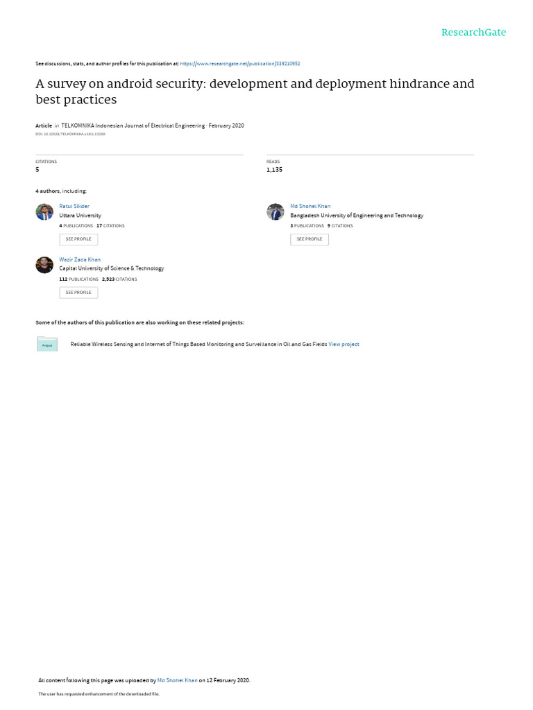 Android Security: Challenges & Best Practices | PDF | Android ...