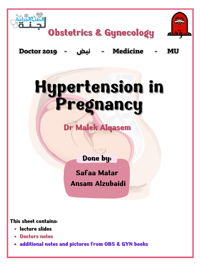 Hypertension in Pregnancy Overview | PDF | Blood Pressure | Hypertension