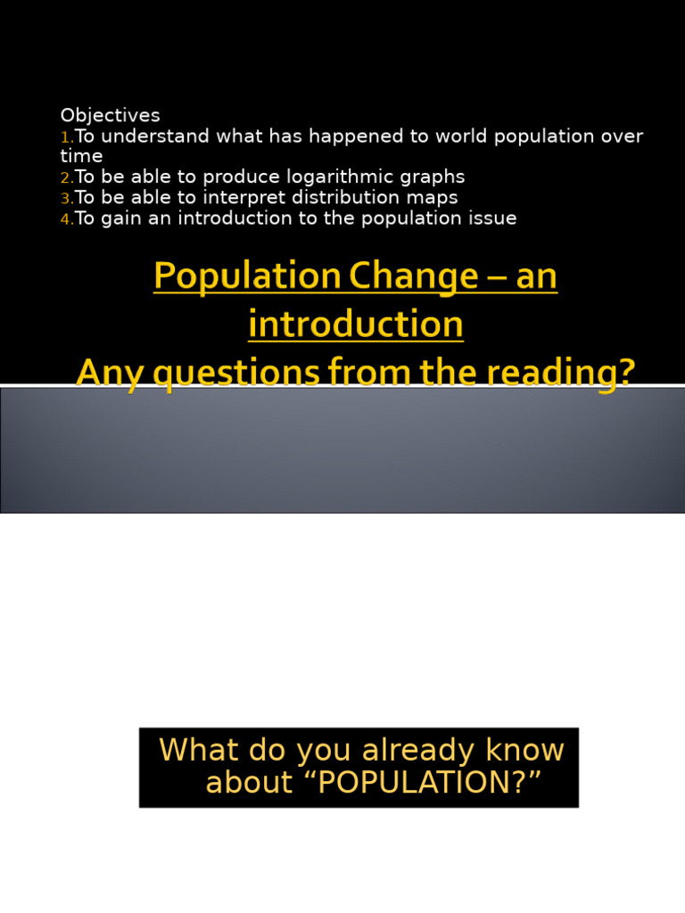 Understanding World Population Dynamics | PDF
