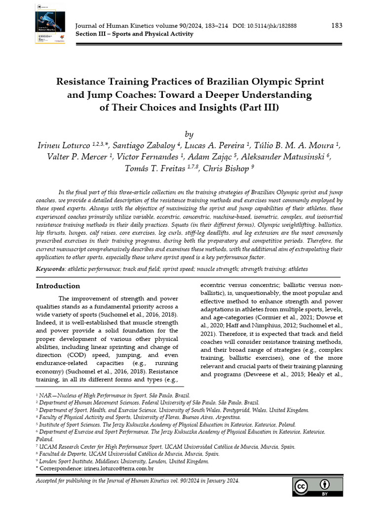 Sprint | PDF | Strength Training | Muscle Contraction