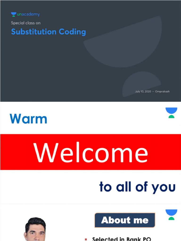 Substitution Coding No Anno | PDF