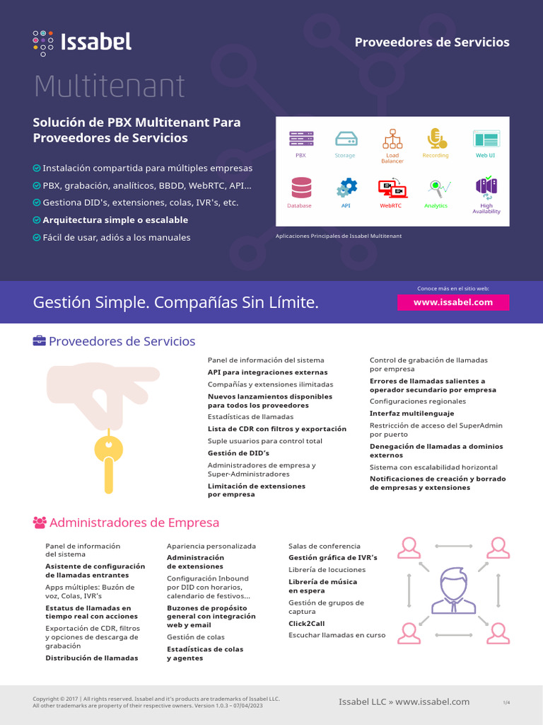 Brochure Issabel MT v3 - ESP | PDF | Microsoft | Informática