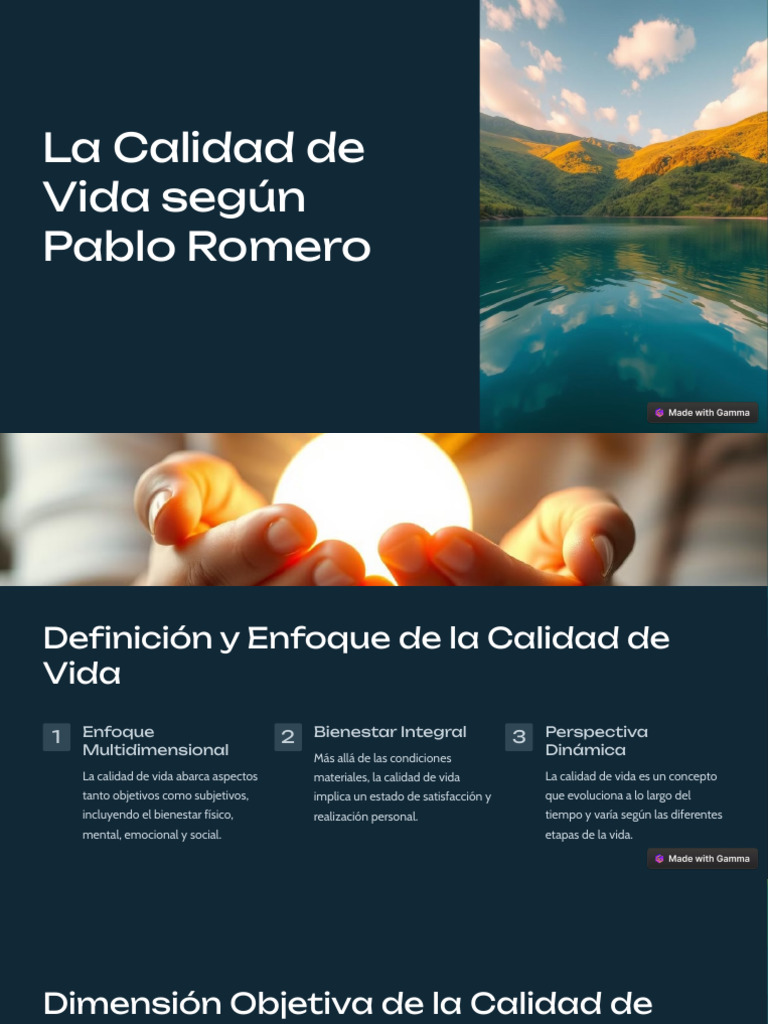 Dimensiones de la Calidad de Vida | PDF | Calidad de vida | Bienestar