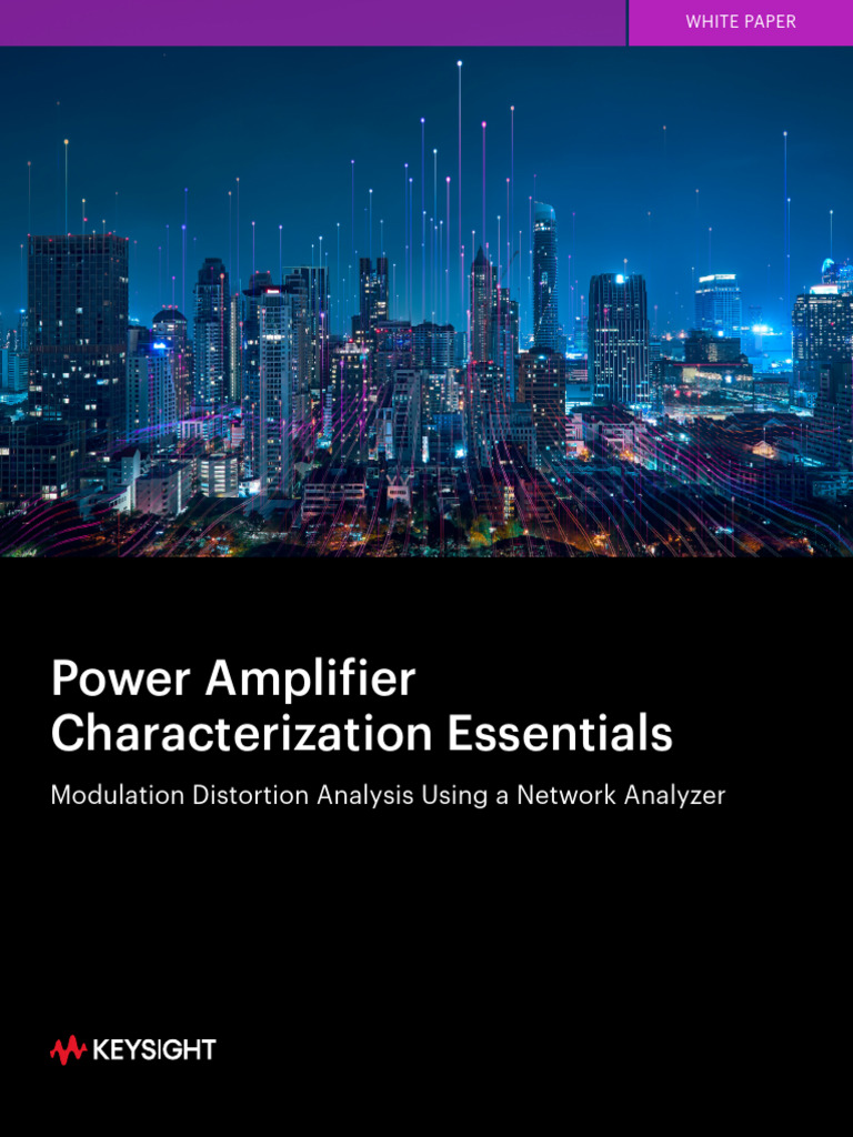 Power Amplifier Characterization Essentials | PDF | Distortion | Amplifier