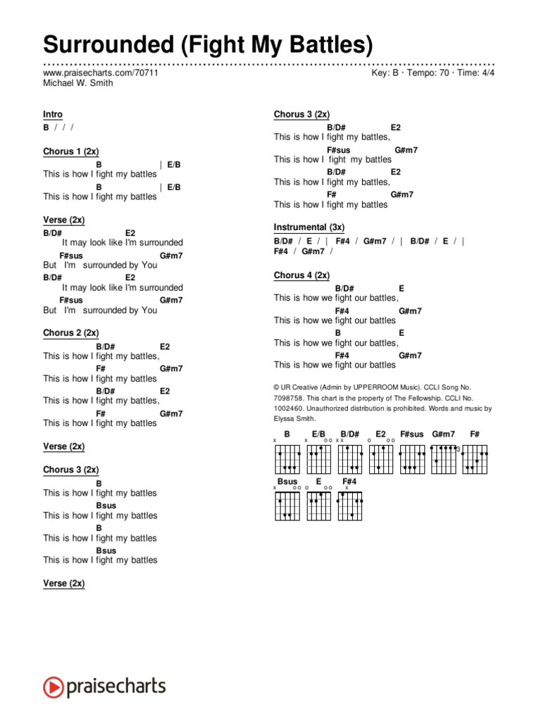Surrounded (Fight My Battles) | PDF | Song Structure | Elements Of Music