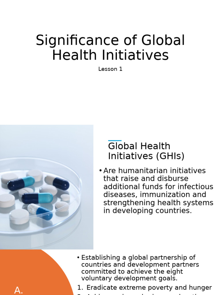 Importance of Global Health Initiatives | PDF | Millennium Development ...
