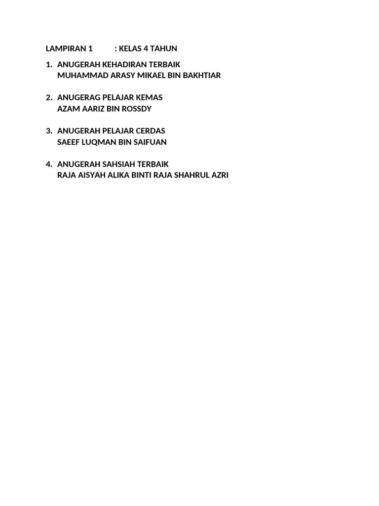 Lampiran MAP PASTI Al-Munawwarah 2024 | PDF