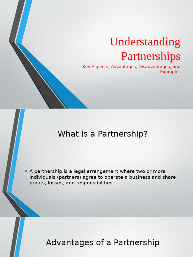 Poa Partnership Presentation Pdf