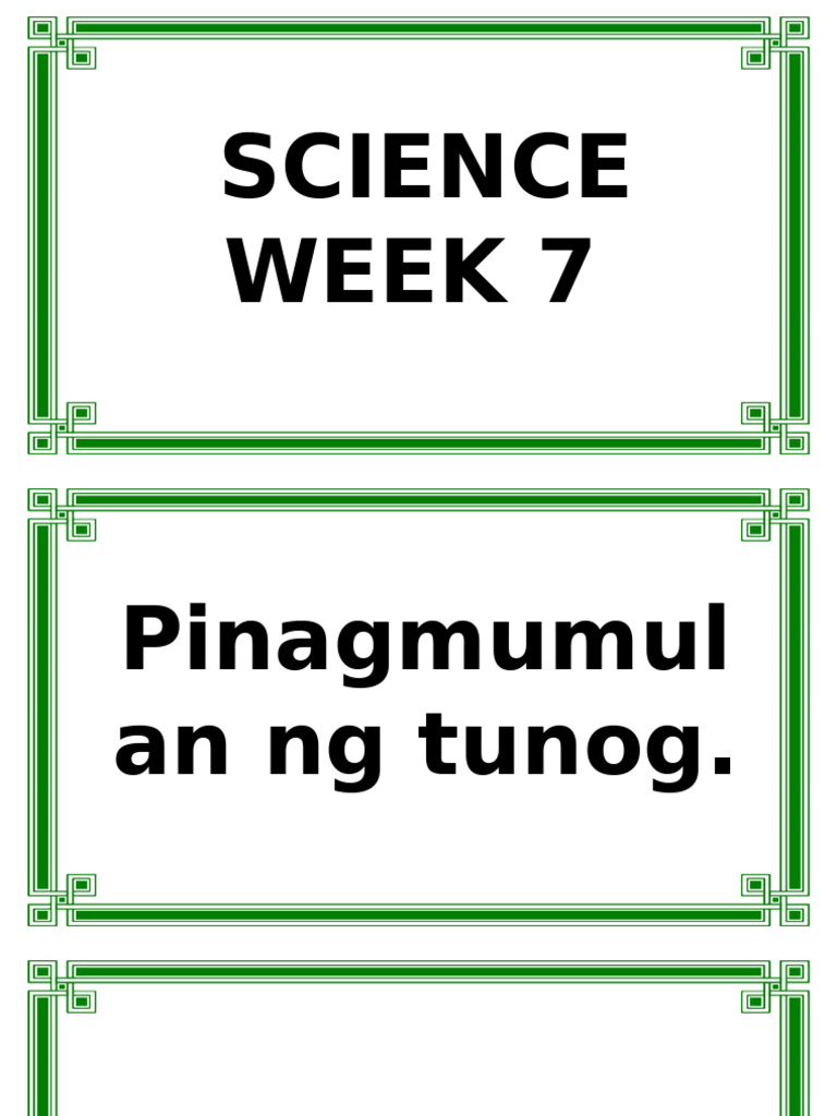 Science Week 7 | PDF