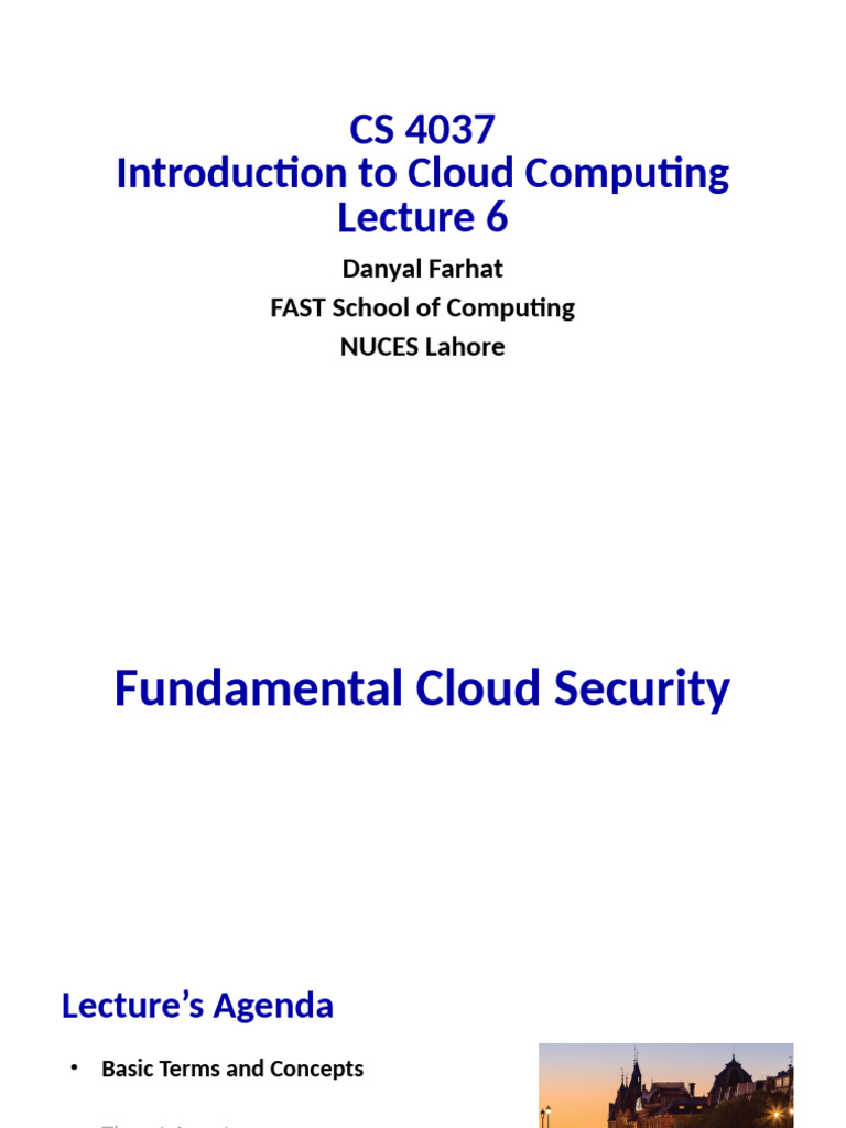 Fundamental Cloud Security Overview | PDF | Security | Computer Security