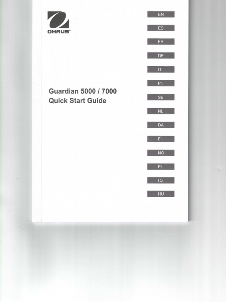 Guardian 5000-7000 Quick Start Guide | PDF