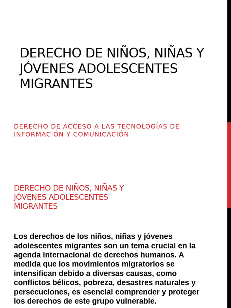 Derecho de Niños, Niñas y Jóvenes Adolescentes | PDF | Derechos de los ...