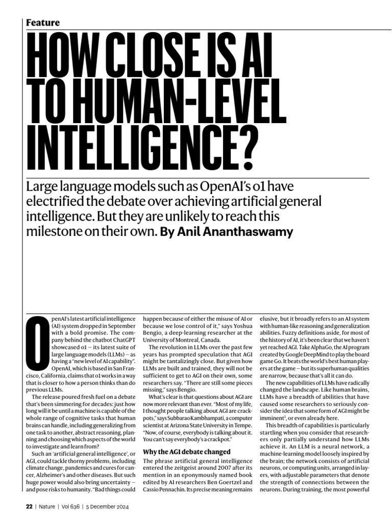 8 How Close Is AI To Human-Level Intelligence | PDF | Artificial ...