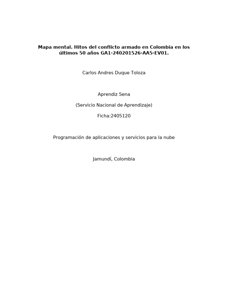Hitos del conflicto armado en Colombia | PDF | Guerra de guerrillas ...