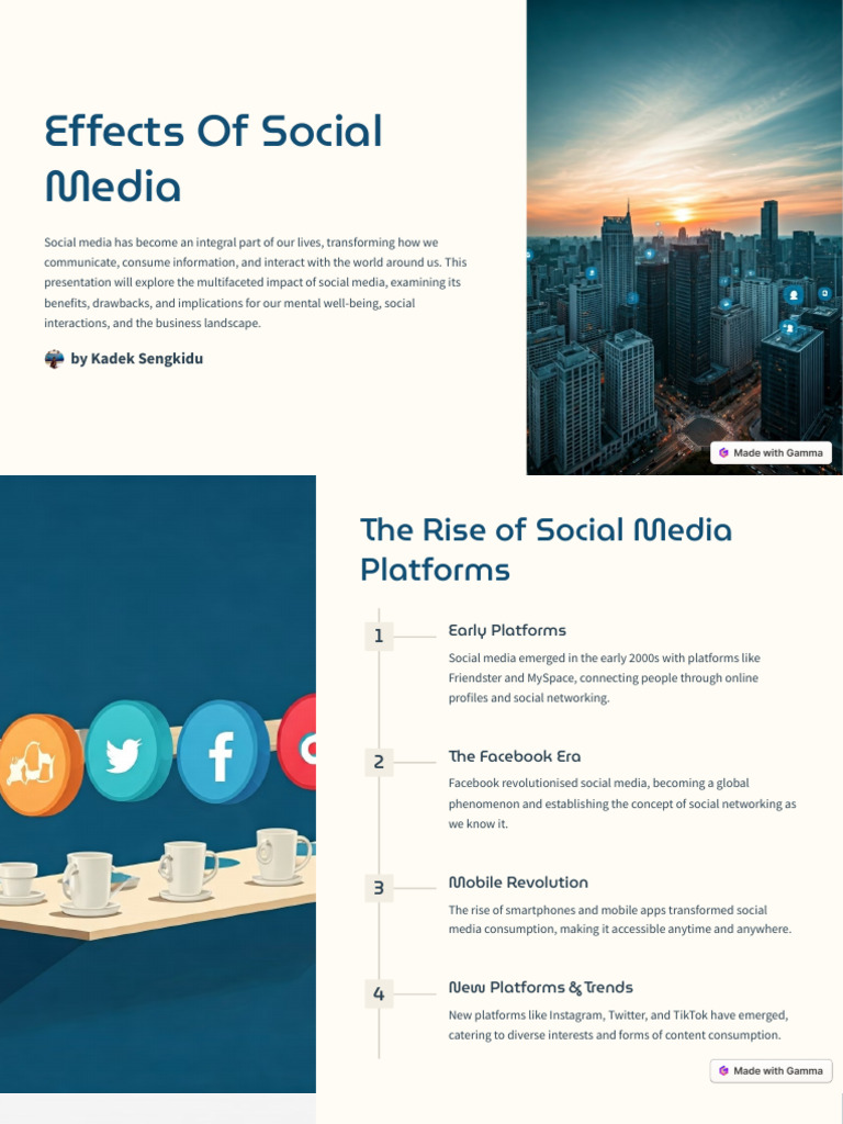 Impact of Social Media on Society | PDF | Social Media | Popular ...