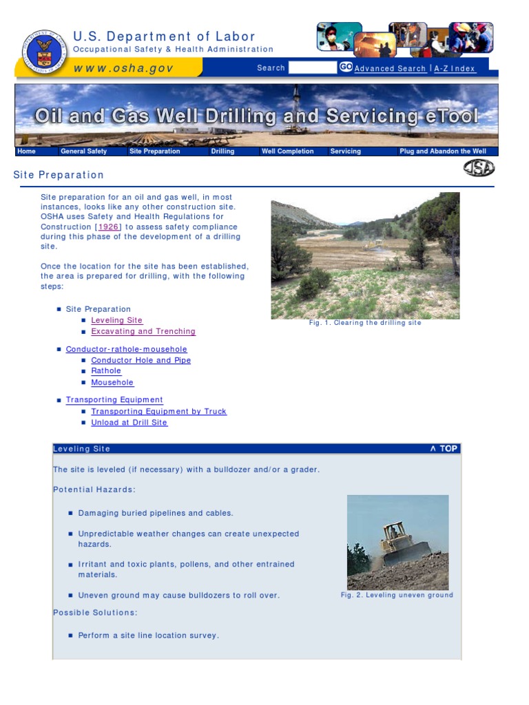 Oil and Gas Site Preparation Task | PDF | Technology & Engineering