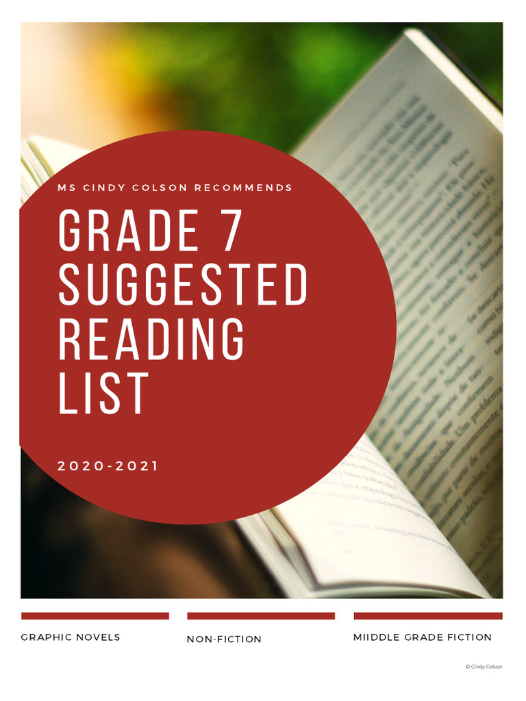 Grade 7 Recommended Reading List | PDF