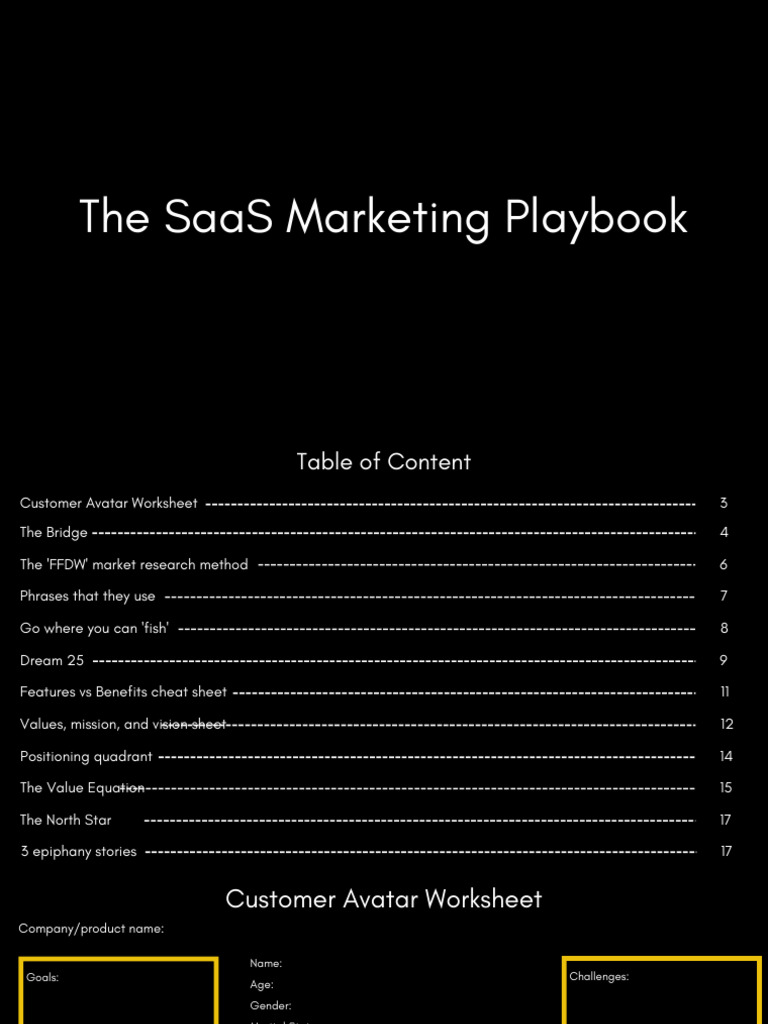 The SaaS Marketing Playbook New | PDF | Social Psychology