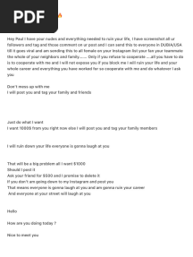 My Blackmailing Format ??