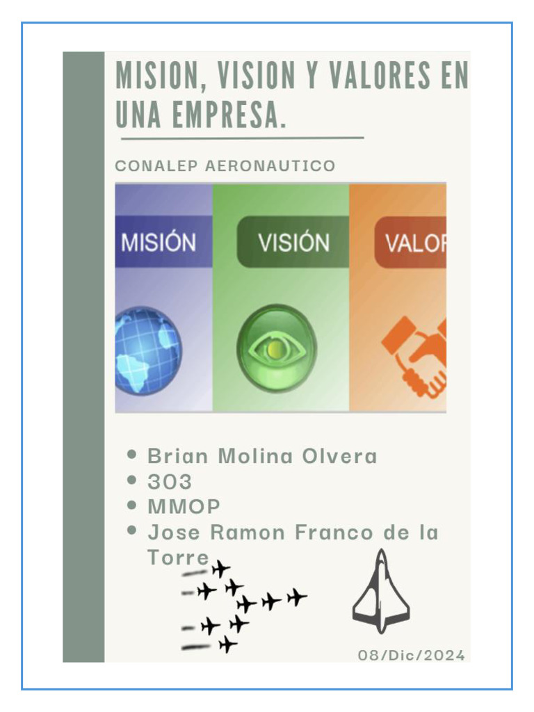 Misión, Visión y Valores en Empresas | PDF | Business | Sustentabilidad