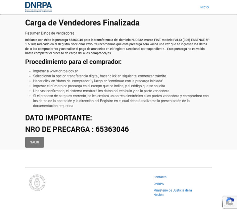 Formulario 08 Automotor, Transferencia Digital, Presupuesto Costos ...