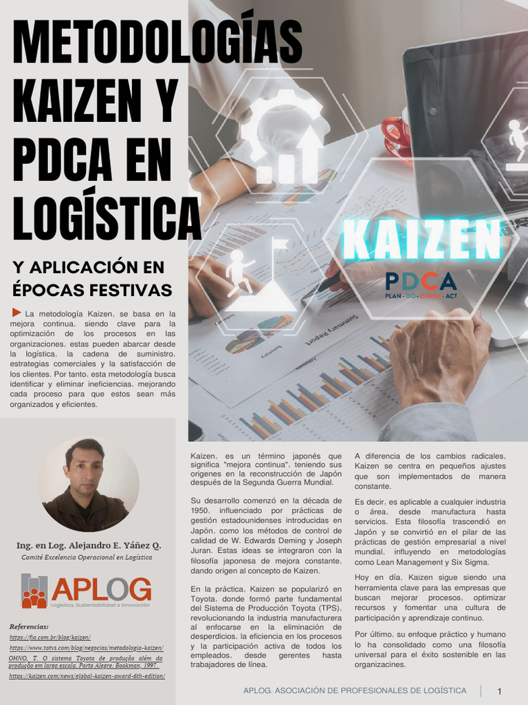 Kaizen: Mejora Continua en Logística | PDF | Lean Manufacturing | Logística
