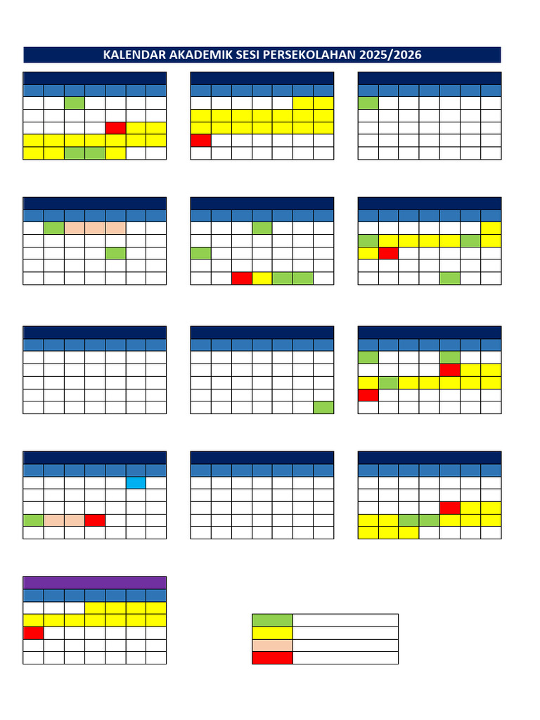  Kalender Persekolahan 2025 2026 