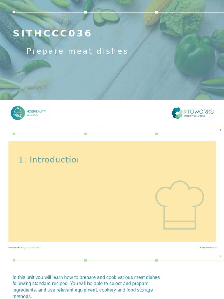 Prepare Meat Dishes Safely and Effectively | PDF | Beef | Kitchen Utensil