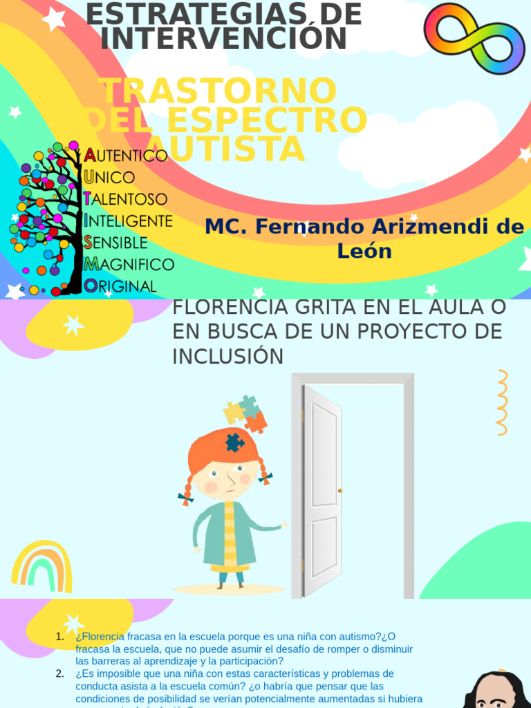 Inclusión Escolar y Estrategias para TEA | PDF | Autismo | Comunicación
