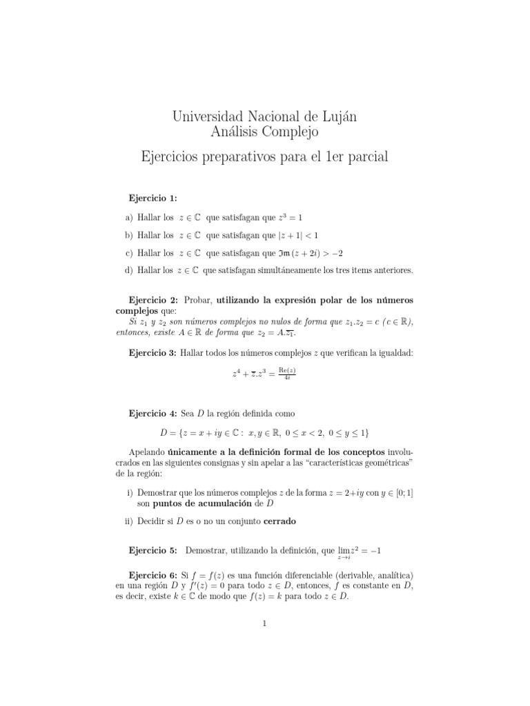Ejercicios para Prepararse para El 1er Parcial | PDF