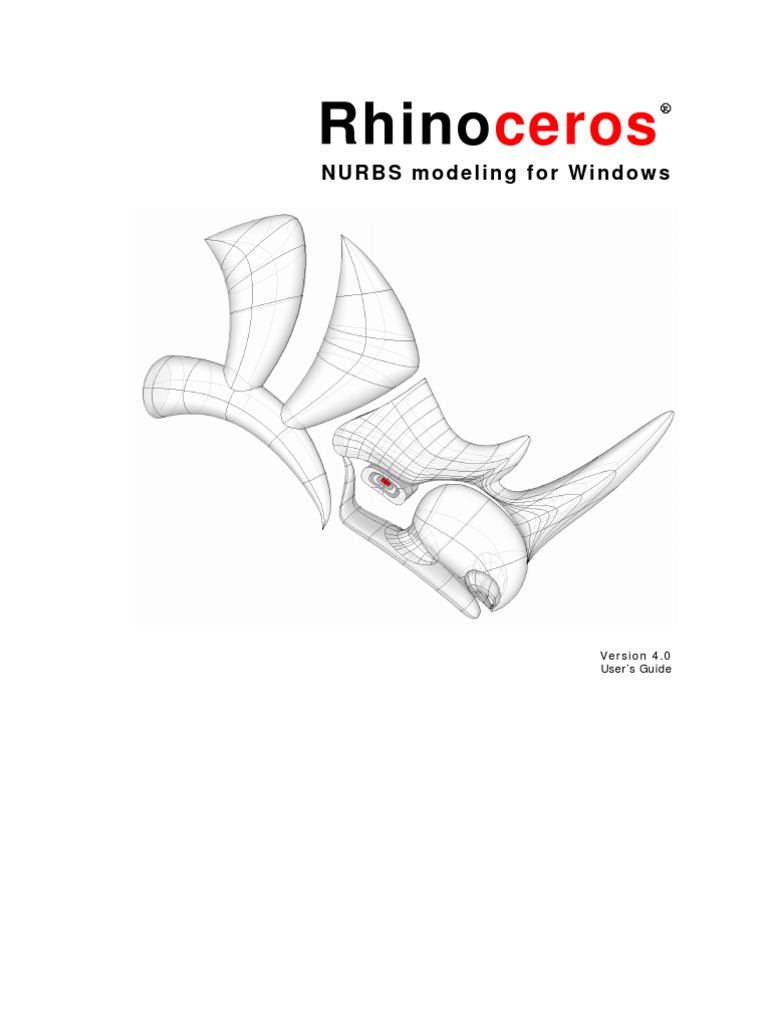 Rhino 4.0 User's Guide | PDF | Art | Computers
