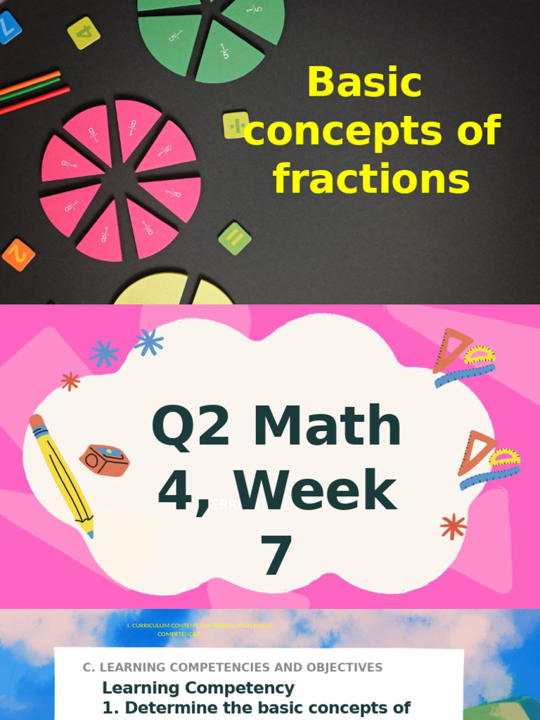 Q2 MATH 4 W7 - Basic concept of fractions | PDF | Cognition | Learning