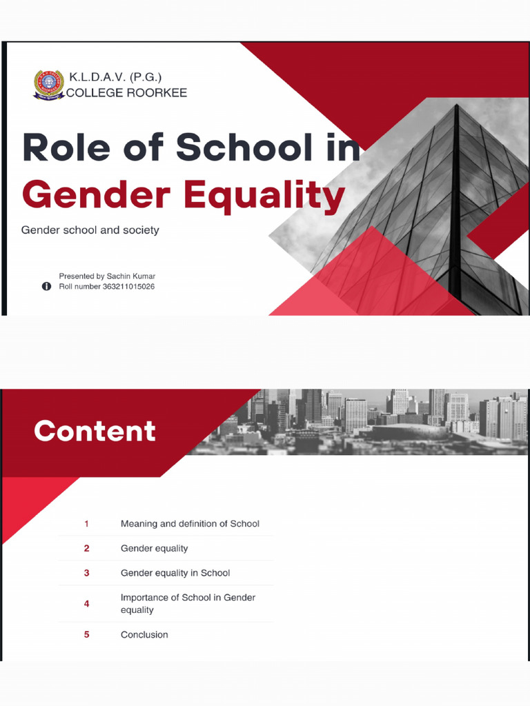 Gender School and Society | PDF