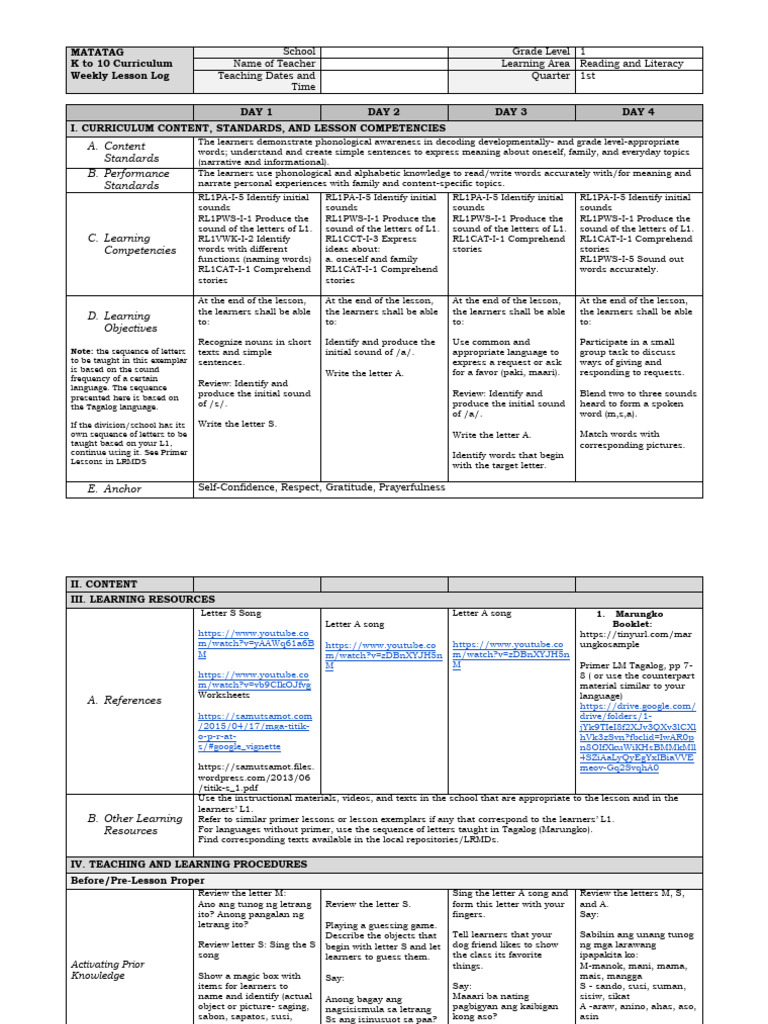LE Reading Q1 Wk4 Ver.2 | PDF | Behavior Modification | Linguistics