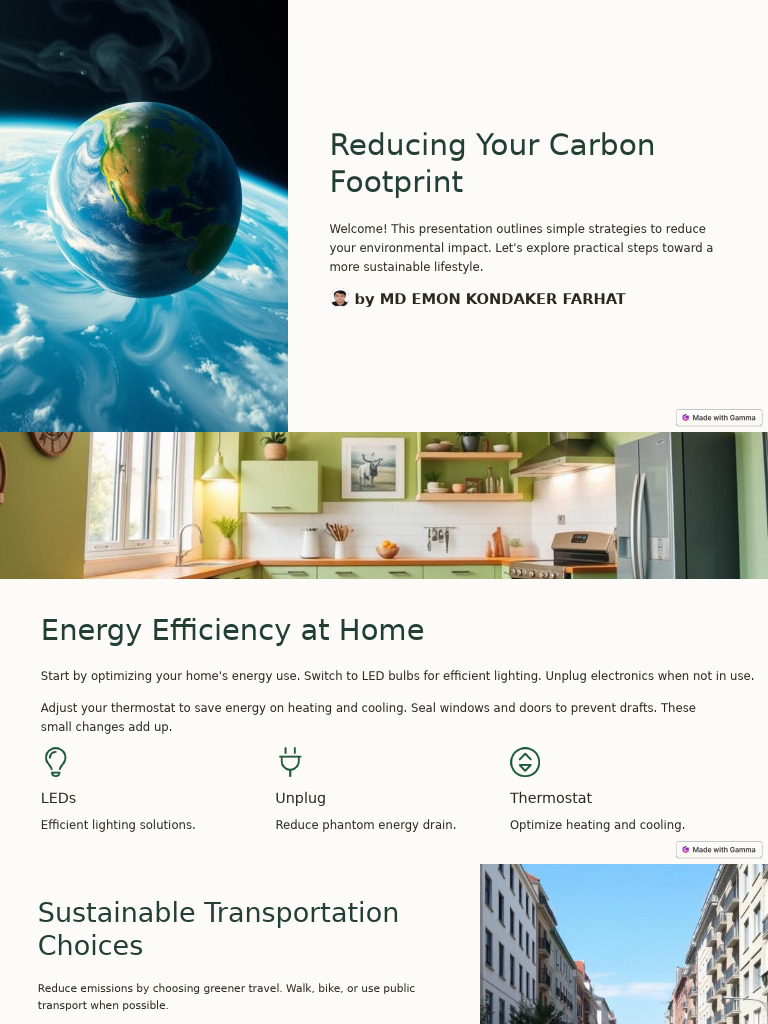 Strategies to Reduce Your Carbon Footprint | PDF | Waste | Recycling
