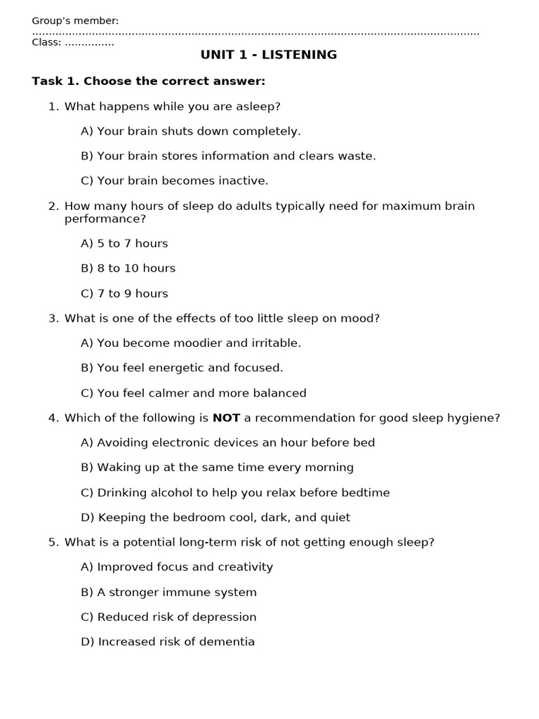 unit-1-listening-nokey-pdf-sleep-neuroscience